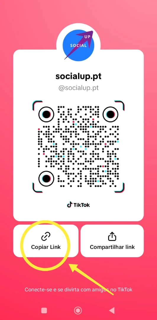 Socialup como saber link tiktok 2