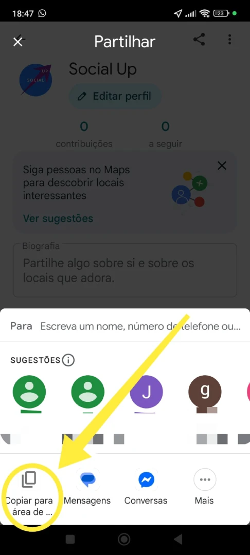 Socialup como saber link googe business 4 1